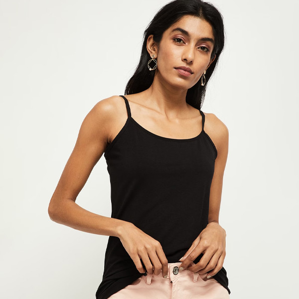 Women Black Solid Camisole