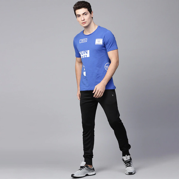 Men Black Solid Joggers