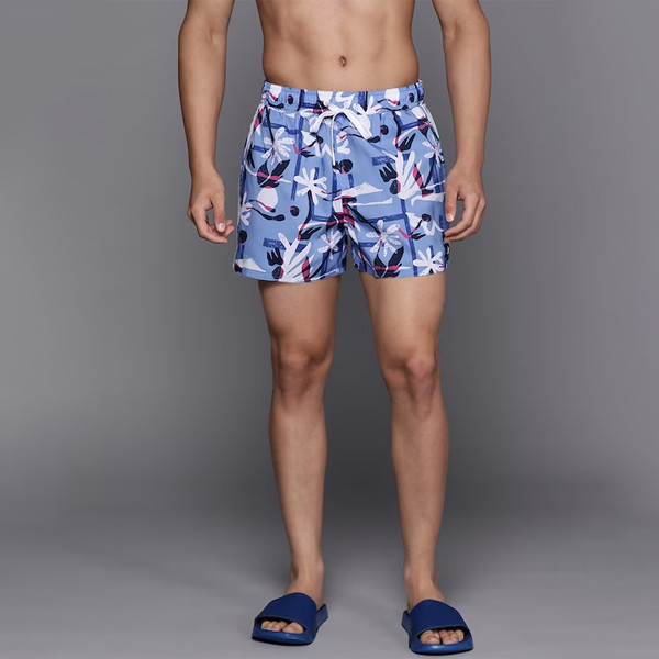 Men Sustainable Printed Quick-Dry Swim Shorts