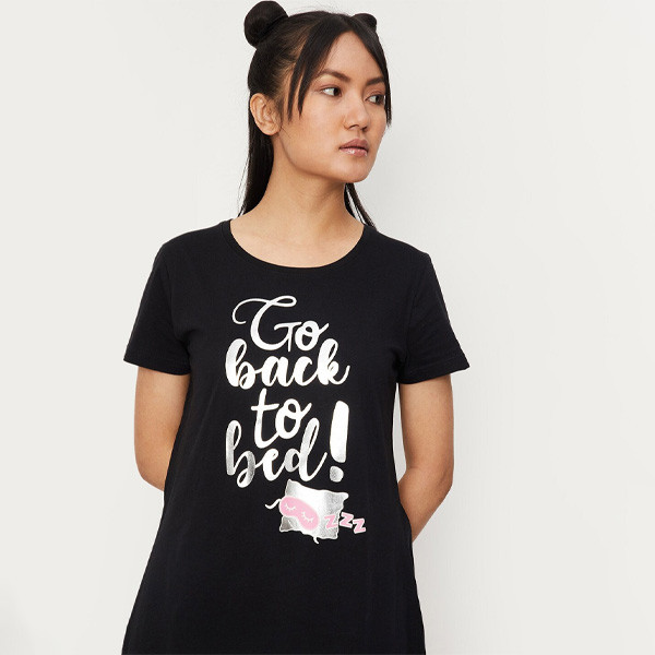 Women Printed Pure Cotton Nightdress