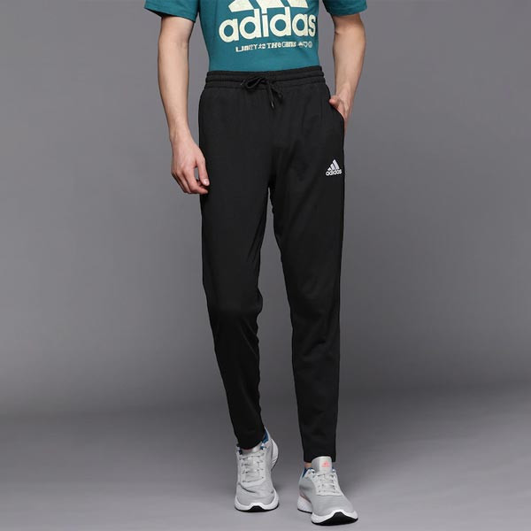 Men Black Brand Logo Print Detail SL SINGLE JERSEY TO Track Pants