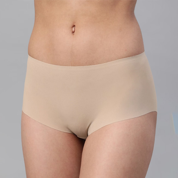 Women Pack of 3 Beige High-Rise Smooth Silhouette Hipster Briefs