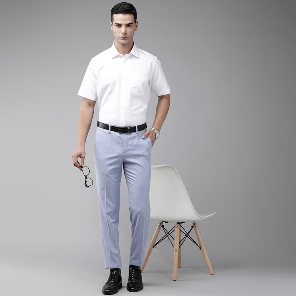 Men Slim Fit Formal Trousers